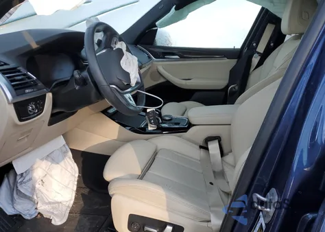 2022 BMW X3 xDrive30I из США, поврежденный, VIN 5UX53DP08N9N42037